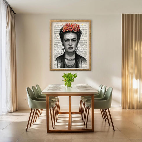 Posterizer 1 pcs-Boho Shabby Chic Modern Print-Frida Kahlo-Famous Figures Art Collection-Abstract & Modern Art-Gift for Art Lovers-Living Room Bed...